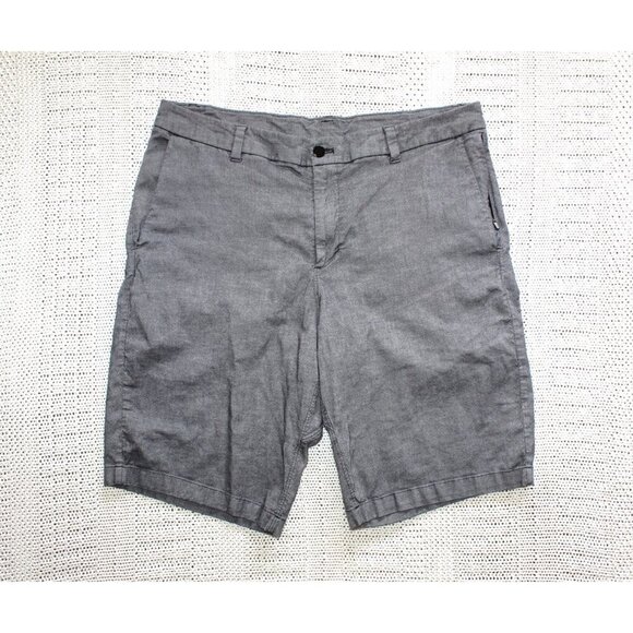 Lululemon Commission men's grey shorts Size 36 Pockets & Zip un outdoor Sport - Picture 1 of 8